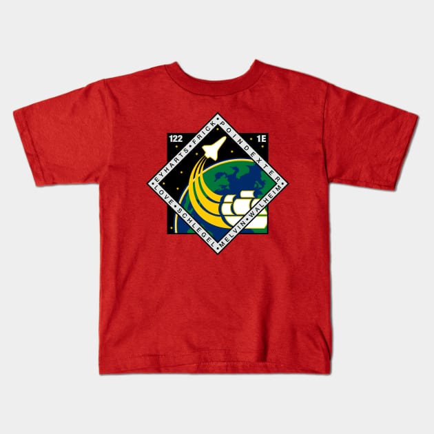 STS-122 MISSION PATCH Kids T-Shirt by impacteesstreetwear